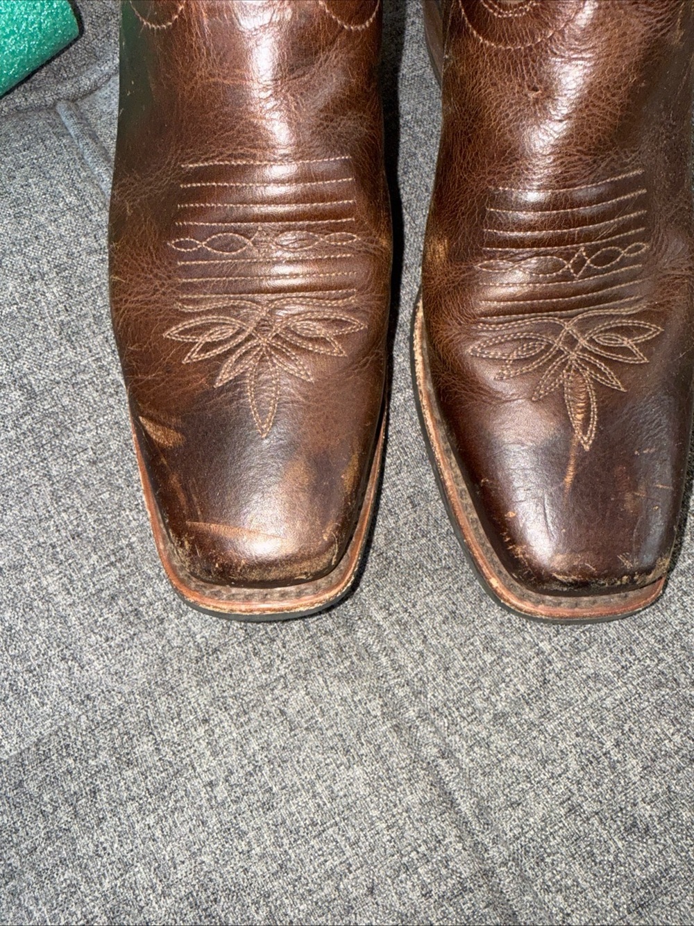 Tony Llama 3R 7.5b Women’s Embroidered Sq Toe Western Boots Pink Blue Brown
